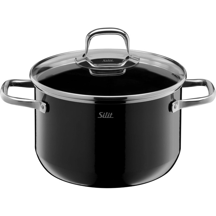 Набір каструль Silit Elegance Line Induktion, 4 шт., Silargan, чорний, без нікелю