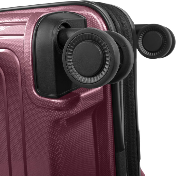 Набір валіз REDOLZ Essentials 14: S (55 см), M (66 см), L (77 см) | Розширювані, з відділом для ноутбука, TSA, 4 колеса | Колір: Aubergine Metallic