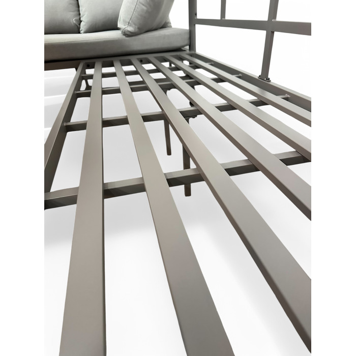 Комплект садових меблів sOTEGRANDE з металу, сірий, 5 предметів, MTG Trade Group