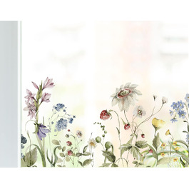 Волга-креативні наклейки на вікна картинки вікна мотив віконна плівка літо весна квіти літні квіти метелики багаторазові самоклеючі захисні екрани квіти5 аркуш А3