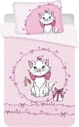 Комплект постільної білизни для кішок Disney Aristocats Marie 100 x 135 см з 100 бавовни