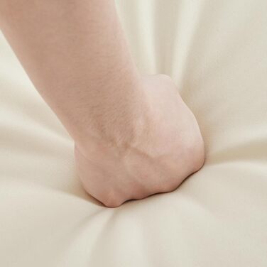 Набір садових меблів Yaheetech з ротангу для балкона: 2 крісла з подушками та стіл зі скляною стільницею, світло-коричневий/кремовий