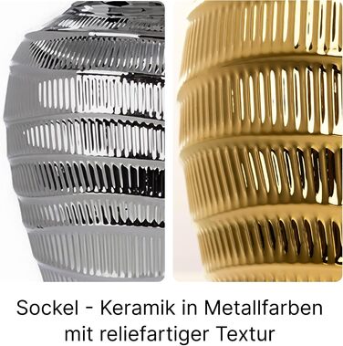 ARTE LAMP LED настільна лампа – класична декоративна лампа для робочого столу з хромованим корпусом та білим тканинним абажуром для вітальні та спальні – з кабелем, хром, білий