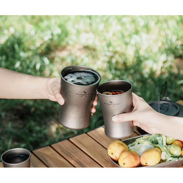 Металевий термопоїльник iBasingo 600мл: кемпінг, пікнік, подорожі - легкий, стійкий, для напоїв