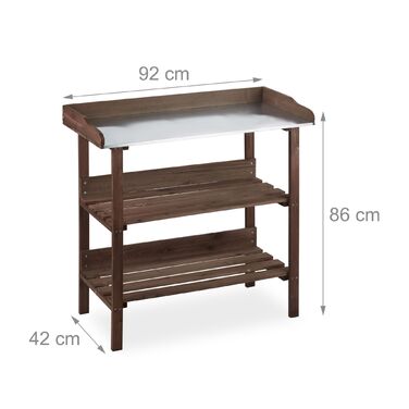 Столик для рослин Relaxdays з дерева