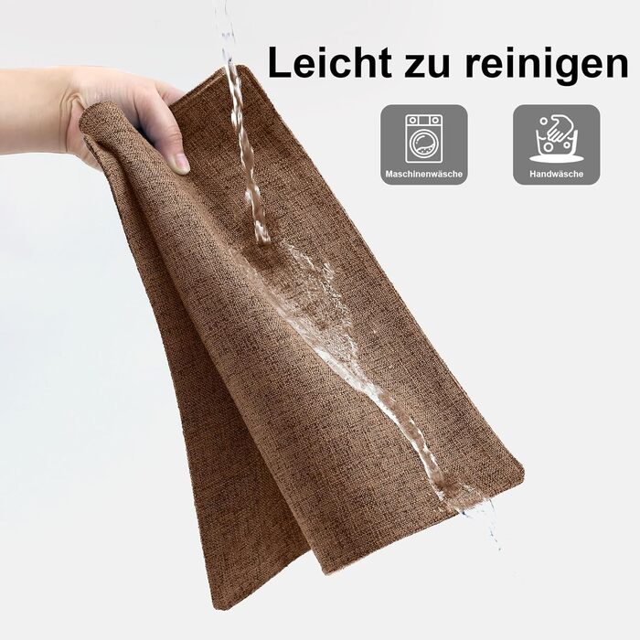 Тканинні серветки на стіл Homaxy (6 шт., Коричневий) - водонепроникні, термостійкі, нековзні