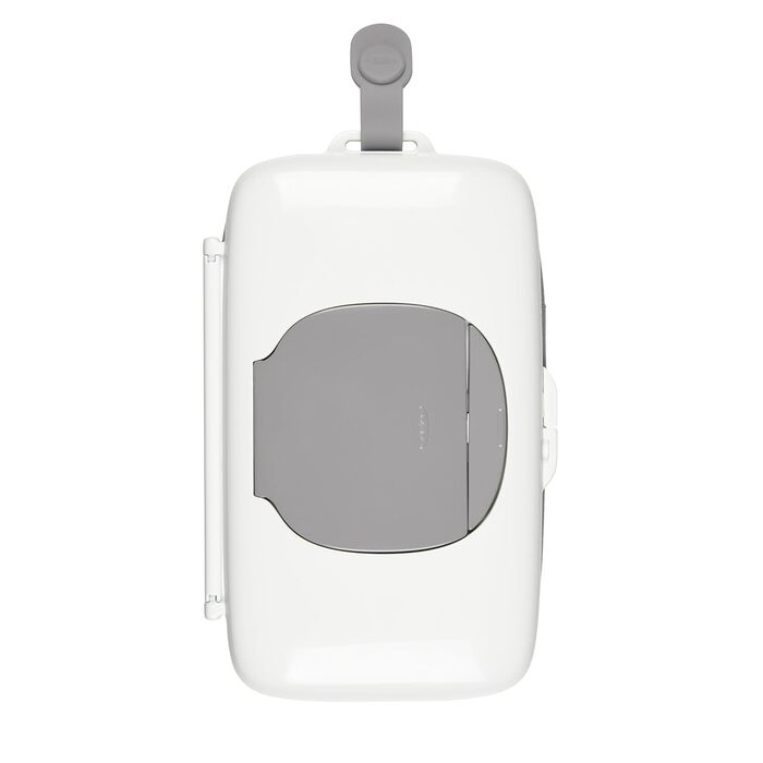 OXO Tot Спендер для подорожей з пелюшковою сумкою, сірий. Утримувач для вологих серветок з пелюшковим мішечком