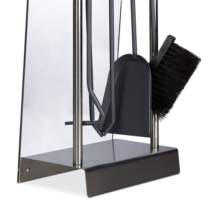 Набір для каміна Relaxdays, нержавіюча сталь, сучасний дизайн, 5 предметів