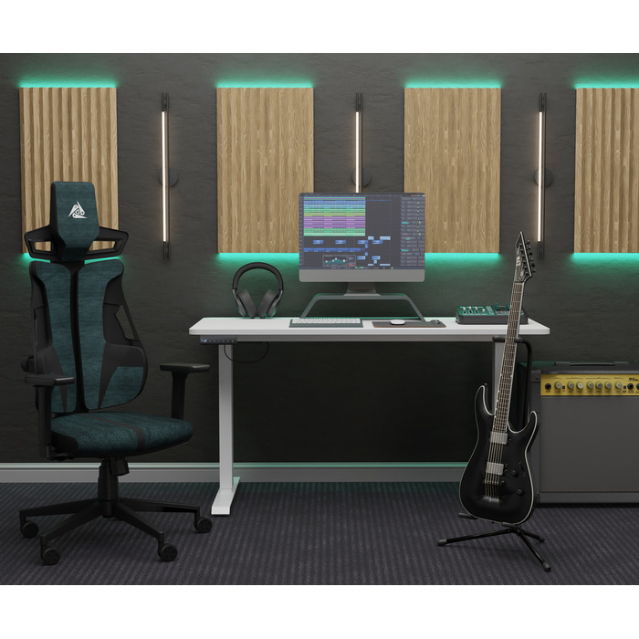 Геймерське крісло Cyberlux V8 Fabric Green (арт. GM-V8 FZ)