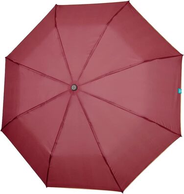 Різнобарвна парасолька PERLETTI автоматична для жінок з крапками - кишенькова парасолька Pocket Umbrella Compact Mini Light Windproof - Rain Umbrella Small Travel - діаметр 96 см (червоний із золотим обідком)