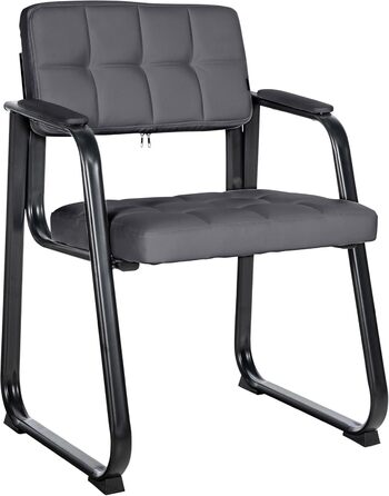 Крісло CLP Canada - оббивка з штучної шкіри, сіре, металевий каркас