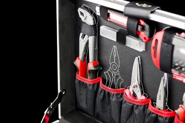 Набір інструментів Meister 131 предметів Knipex & Wera в алюмінієвому кейсі - професійний валіза з інструментами