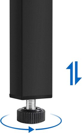 Крісла для офісу та конференцій Yaheetech (6 шт.) з підлокітниками, чорні