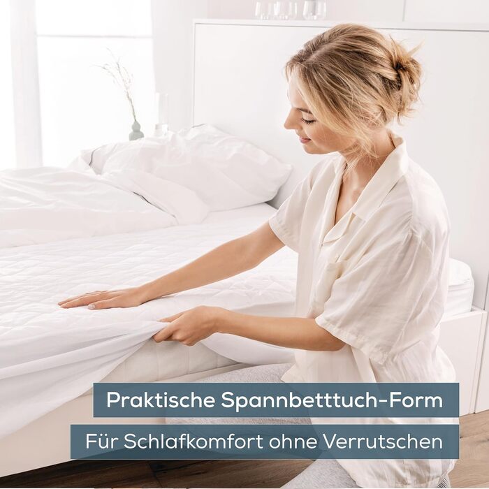 Електрична ковдра Beurer UB 74 з автовимкненням та захистом від перегріву, 200x100 см, 3 температурні режими, пральна, у вигляді натягнутого простирадла