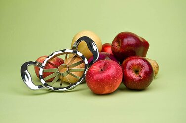 Пікантний яблучний різак з 12 гострими лезами з нержавіючої сталі, яблучний різак з серцевиною, для ретельного різання, дизайн леза, роздільник для