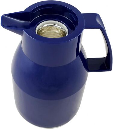 Термос Wash Thermoskanne 1L з подвійними стінками, блакитний - зберігає гаряче та холодне до 6 годин, щільний кришка, придатний для миття в посудомийній машині