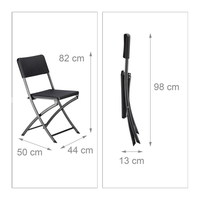 Набір садових меблів Relaxdays BASTIAN (3 шт.)