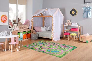 Килимовий ігровий килимок andiamo з сучасним дизайном, який легко чистити та зносостійкий ігровий килимок для дітей Multi (Wonderland, 100 x 150 см)