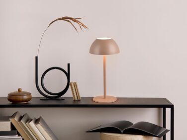 Бездротова лампа Роберта: LED-настільна лампа, нічник з регулюванням яскравості, USB-зарядка, 30 см, Кофе