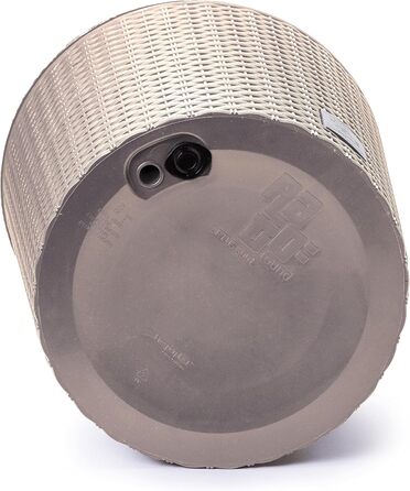 Кашпо для квітів Happy Flower MultiProject з вкладишем, ротанговий дизайн, 4 розміри, 4 кольори, 300 мл, бежевий