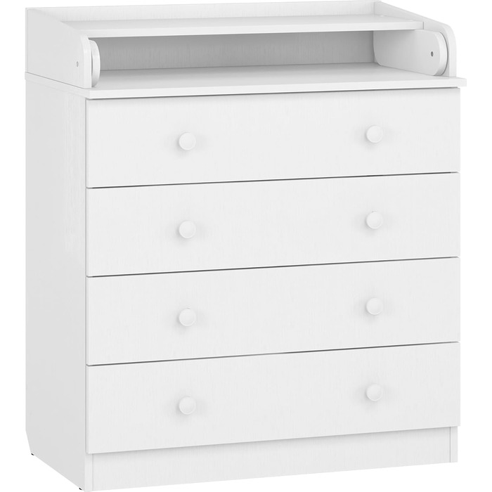 Комод для переодягання Shefa Kids 800 білий - якісний комод з пеленальним столиком для дитячої кімнати