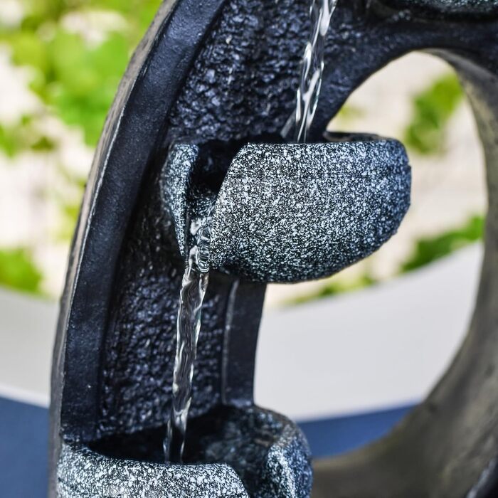 Водоспад Zen'Light Zimmerbrunnen Buddha Harmonie: фонтан Будди з LED-підсвічуванням, 40 см