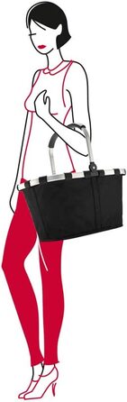 Сумка-холодильник Reisenthel Carrybag з ізотермічною сумкою для покупок (Чорний + Срібний Твіст)