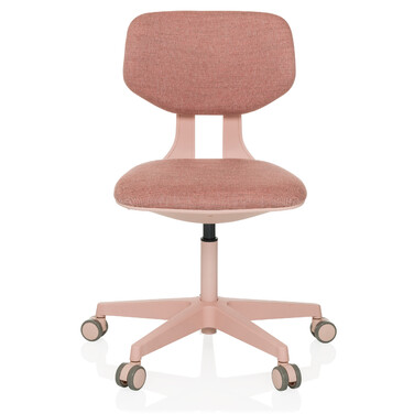 Дитячий офісний стілець KID COLORE з тканиною рожевого кольору hjh OFFICE