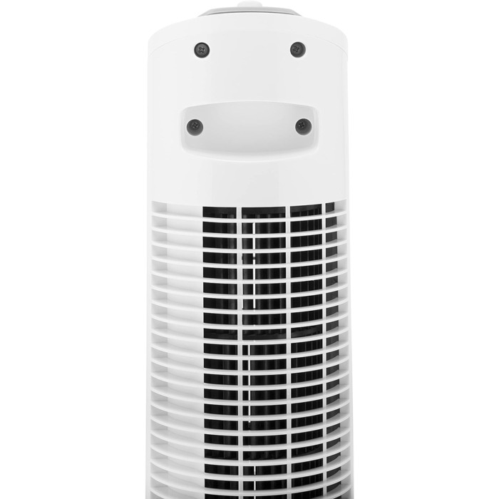 Баштовий вентилятор Tristar VE-5864, що коливається на 85, потужність 40 Вт, з функцією таймера, ідеально підходить для використання в спальні, білий