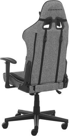 Ігровий/Офісний крісло DXRacer PRINCE 2.2 FD01 - чорно-сірий, з регулюванням висоти та функцією гойдання