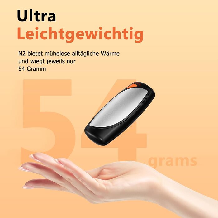 Електричні грілки для рук COTOP, 2 шт. з зарядним кейсом 14000 mAh, USB-C, 3 режими нагріву до 55°C, для кемпінгу, чорно-білі