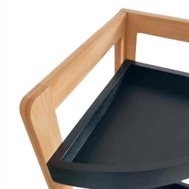 Поличкова стійка Relaxdays з бамбука для кута з полицями