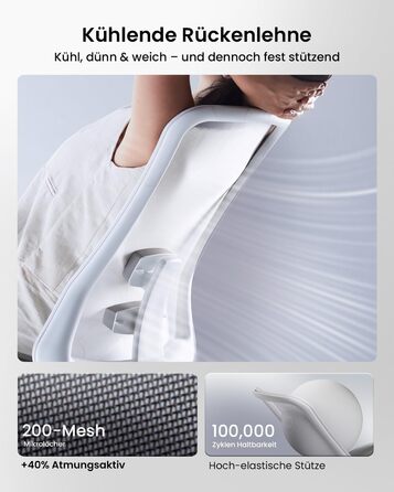 Офісний стілець ProtoArc Flexer Pro: ергономічний, з регулюванням глибини сидіння, сітчастою спинкою та підтримкою попереку - чорний