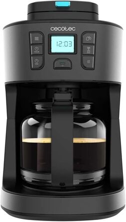 Кавомашина Cecotec Coffee 56 Heat: програмована, з LCD, 1,3л, 12 чашок, нержавіюча сталь