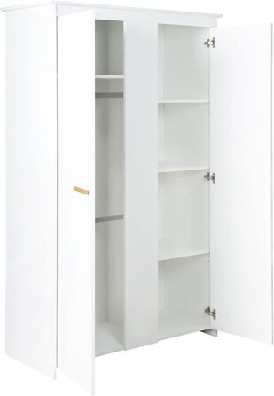 Комплект для дитячої кімнати Roba 'Антон' білий: пеленальний столик з 2 дверцятами, 1 поличкою, висота 90 см, пеленальний вкладиш