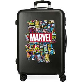 Валіза Avengers Comic Cabin Біла 40x55x20 cms Кодовий замок Hard Shell ABS 34 л 2,6 кг 4 подвійні колеса ручної поклажі (Comic 68)