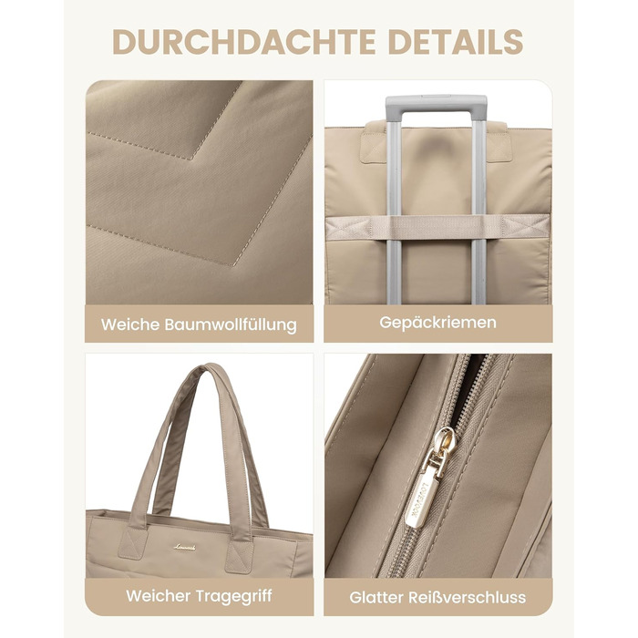 Сумка для ноутбука LOVEVOOK 15.6 дюймів, жіноча, велика, для роботи, навчання, універсальна (Хакі)