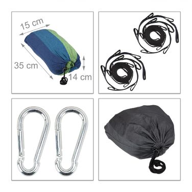 Гамак Relaxdays XXL з бавовни