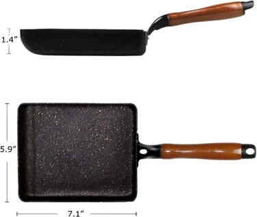 Сковорода для омлету Artcome 15х18 см чорна