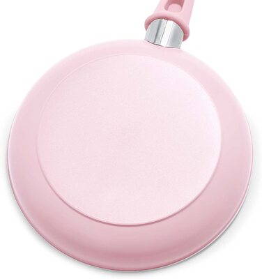 Набір посуду GreenLife Soft Grip з антипригарним покриттям, 16 предметів, не містить PFAS, рожевий