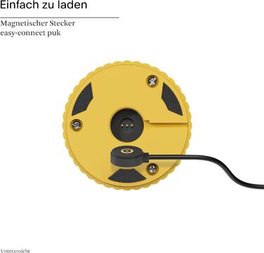 LED-лампа SIGOR Nuflair на акумуляторі з вазою для квітів, 24 см, IP54, 12 годин роботи, сонячно-жовтий колір