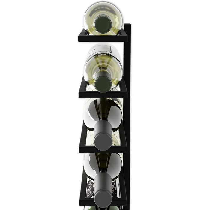 Металева полиця для вина Lenmar LOFT, 90 x 28 x 10 см, 10 місць, для пляшок, стелаж для вин, полиця для пляшок, кellerregal, міцна, для зберігання вина