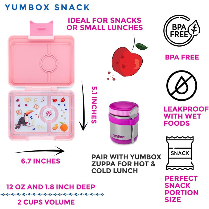 Ланч-бокс на 3 відділення Kids Bento Box для дитячого садка, школи (макс. 50 символів)