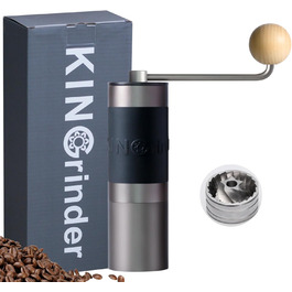 KINGrinder K0 - ручна кавомолка з 140 рівнями помолу для Aeropress, French Press, Drip, 20-25 г