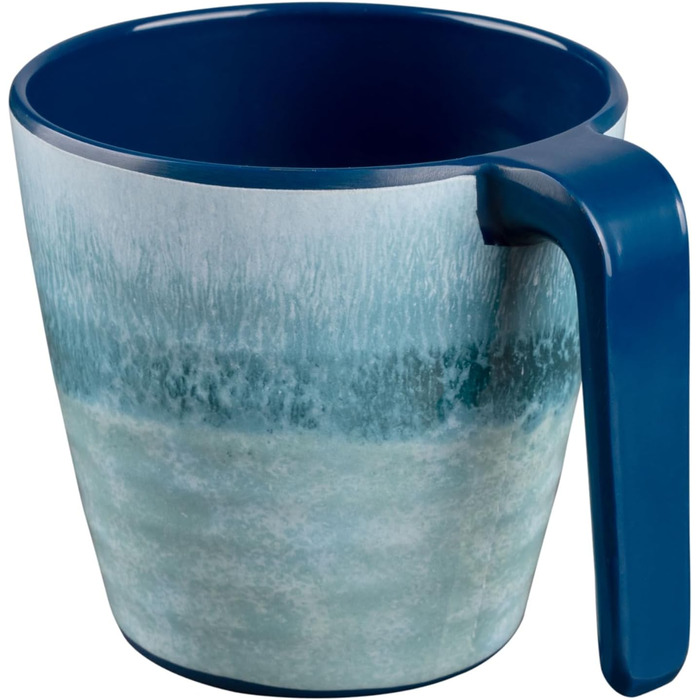 Набір посуду з меламіну Adria Blue для 2 осіб (2 частини) - посуд для кемпінгу, подорожей, пікніків, дачі