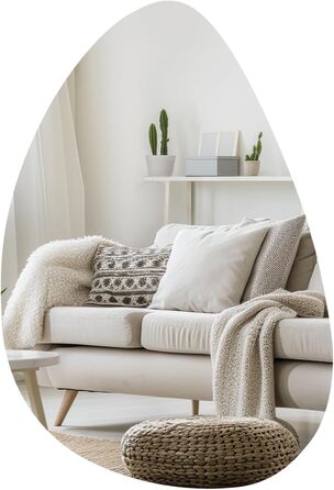 Дзеркало для ванної кімнати Boromal: чорне, вертикальне/горизонтальне, 65x90 см