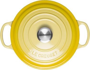Le Creuset Signature Чавунна сковорода з кришкою, 24 см, 4.2 л, Citrus