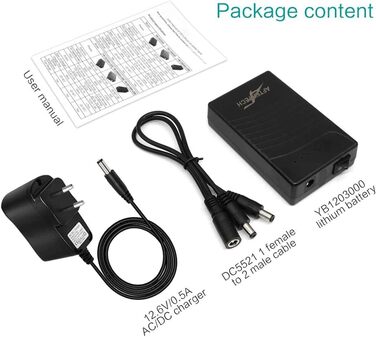 AFTERTECH Mini UPS Powerbank 12V 3000mAh: Джерело безперебійного живлення з USB-виходом