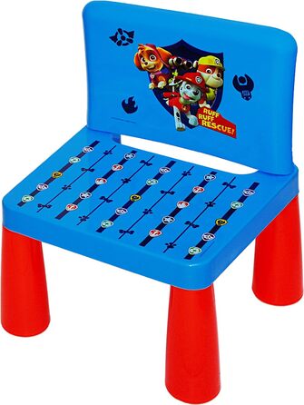 Набір alles-meine.de GmbH Стіл і стілець - в т.ч. розмальовки ручки - Щенячий патруль - Собаки - в т.ч. ім'я - Стіл для малювання/стіл для малювання/письмовий стіл/ігровий столик - для дітей з К. з ІМ'Я