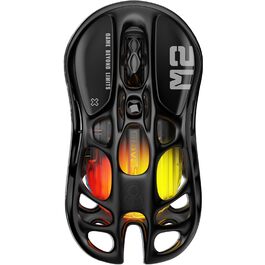 GravaStar Mercury M2 Бездротова Ігрова Миша з 26000 DPI, Сенсор PAW3395, 79г, 5 RGB-режимів, 5 програмованих кнопок, Tri-Mode (2.4GHz/Bluetooth/Кабель), для PC/Mac – Чорний